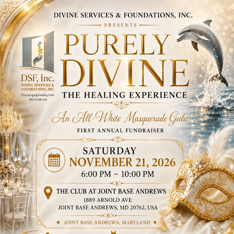 Purely Divine: The Healing Experience gala flyer